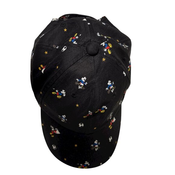 Mickey Mouse Black Sports Soccer Baseball Cap Hat Disney Unisex Adjustable - Picture 2 of 7